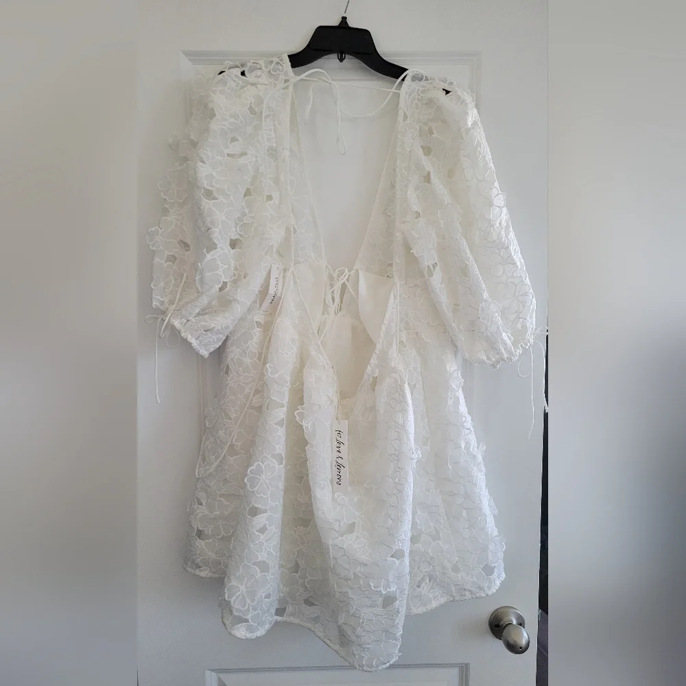 For Love And Lemons Leighton Floral Mini Dress - Picture 4 of 8